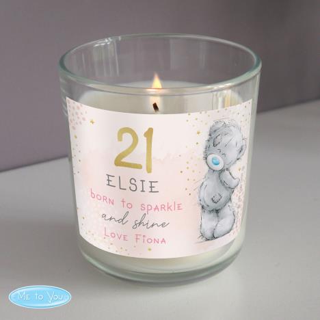 Personalised Me to You Sparkle & Shine Birthday Scented Jar Candle Extra Image 1